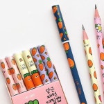 핑크풋 연필 캡 뚜껑 연필심 보호 학용품 문구 6p 랜덤배송