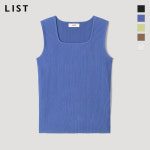 리스트 스퀘어넥 슬리브리스 니트 탑 TSKPOM62540