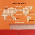 꾸밈 pk MAP OF THE WORLD Big 도트패턴 014-A