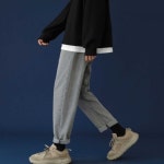 남자 청바지 루즈핏 스타일 여름 바지 코디 L