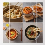꾸밈 tg179-멀티액자 맛있는분식