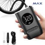 MAX 스마트 무선 에어펌프 LED 대용량 충전 배터리 타이어 자동차 자건거 튜브 공기압 CZK-3668