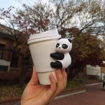 핸드랜드 실리콘 팬더 컵홀더 드링크 홀더 일회용 종이컵 플라스틱컵