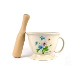 도자기 손잡이절구 중 절구통 이유식절구 미니절구 마늘 다지기