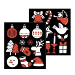 스티커 반짝이 X-MAS 2매 해피데이 GS-5704