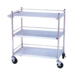 GM 핸들형 스텐 다용도 카트 병원 서빙 핸드카트 3단 IC-562