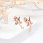 오팔하우스 투웨이 M이니셜 큐빅 귀걸이 OPNIE2737-1