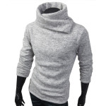 남성 기모 베이직 터들 폴라티 니트 NR571N