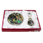 자개 거울 열쇠 2종세트 까치와호랑이