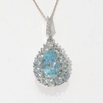 블루케이 블루토파즈 원석 펜던트210805-19 11월탄생석