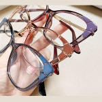 특이한 캣츠아이 투명 뿔테 여성 안경테 블루라이트 여자