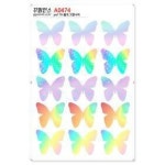꾸밈인스 꾸밈인스스티커 홀로그램나비 A0474
