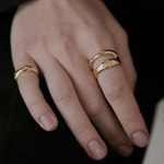 앙스모멍 앙스모멍 Double Line Ring