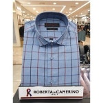 로베르따디까메리노 면혼방 체크 슬림핏남방 RL3-253-2 P002742244