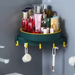 이시아르 부착식 주방 화장실 벽 코너 수납선반 HK-32