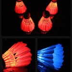 야광 깃털 셔틀콕 4PCS 세트