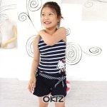 오키즈 헬로키티 4피스 수영복 유아동 여아 세트 G0631 HK-GG013