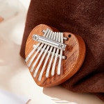 칼림바 절묘한 Fingertip Kalimba 작은 나무 미니 엄지 피아노 단단한 손가락