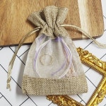 린넨 파우치 S 스트링파우치 복주머니 투명파우치 면파우치