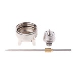 2 노즐 키트 세트 HVLP 스프레이 건 한 공압 배출 페인트 용 교체 부품 H-827