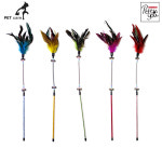 펫투유 우쭈쭈 깃털 스프링 낚시대 랜덤1개
