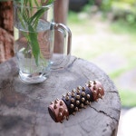 국산 혈액순환 고급 도리깨 손지압봉 수지침 마사지 핸드메이드 건강선물 향나무 혈침기 손안마 지압볼