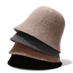 준캡 성인 여자 여성모자 가을 겨울 심플양모 벙거지