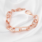 라울스톤 클립 L 로즈골드 베이직 심플 체인 팔찌 10711802 588701