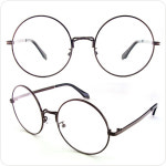 패션안경 다크브라운 완전동그란안경 빅 완전큰둥근안경 a FS9115-02