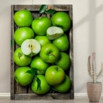 꾸밈 pm191-폼아크릴액자38CmX58Cm 풍수초록사과액자