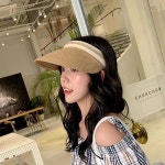 여성 데일리 편한 여름 햇빛가림 지사 밀집 썬캡 모자