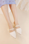 부티크헤르원 ROCOCO 로코코 펄 스트랩 펌프스 진주 구두 Boutique Herwon
