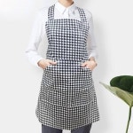 H형 체크 방수 앞치마 배식용 청소용 세척용 서빙