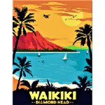 아이윙스 피포페인팅 세계명소 와이키키 DIY명화그리기 DIY그림그리기 P4-06