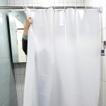 샤워커튼 무지 비닐 방수 비닐커튼 120x180 470Qc