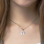 실버925 은 알파와 오메가 목걸이