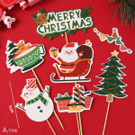 크리스마스 시리즈 토퍼 홈파티 케이크 꾸미기