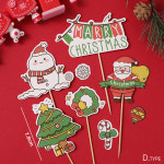 크리스마스 시리즈 토퍼 홈파티 케이크 꾸미기