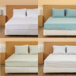 세컨투넌 세탁가능 폴리 방수 매트리스 커버 항균 4가지 밴드형 싱글 슈퍼싱글 퀸 킹 슈퍼킹 -180x210 cm PBGSK18