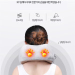 뒷골 마사지 무선 충전식 목 안마기 마사지기 1개