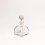 디퓨저용기 디퓨저유리용기 사각돔 소 - 투명 용기 우드스틱 유리볼마개 1개