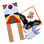연날리기 독수리 연 얼레 소 세트 만들기 삼각연