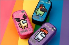 모아존 어몽어스 어몽어스 필통 파우치 폰크로스 핸드폰 가방 멀티 캐릭터 유아 여아 남아 어린이 초등학생