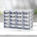 리빙홈데코 리빙홈데코 리빙홈데코 소형 수납함 4x5 플라스틱 투명 서랍 공구함 툴 박스 부속 부품함 상자 다용도 보관 정리 못 피스통 적재함