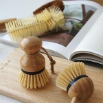 리빙하임 4가지 솔로 청소하는 우드핸들 청소 브러쉬 4style 미니솔