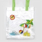 대원 똑딱이 단추 투명 비치백 꾸미기 세트 투명 스티커 여름 유치원 만들기