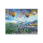 DIY 보석십자수 풍경 새벽열기구여행 40X50