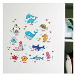 스티커 펀 바다 생물 유니크 디자인 바닷속 아이방스티커 꾸미기스티커 FDT-842