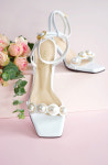부티크헤르원 Pure ROCOCO Pearl 로코코펄 발목스트랩 샌들 진주 힐 Boutique Herwon