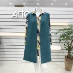 ARTE 노카라 사이드 트임 배색 코트 DMAPWV820MT